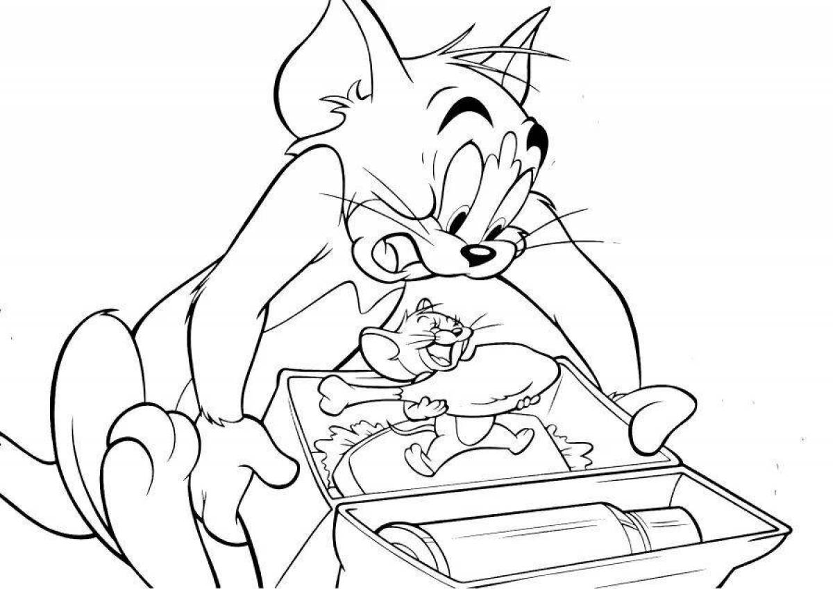 Coloring book animated tom and jerry game
