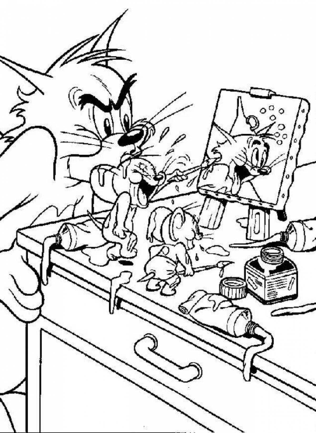 Tom and jerry coloring book