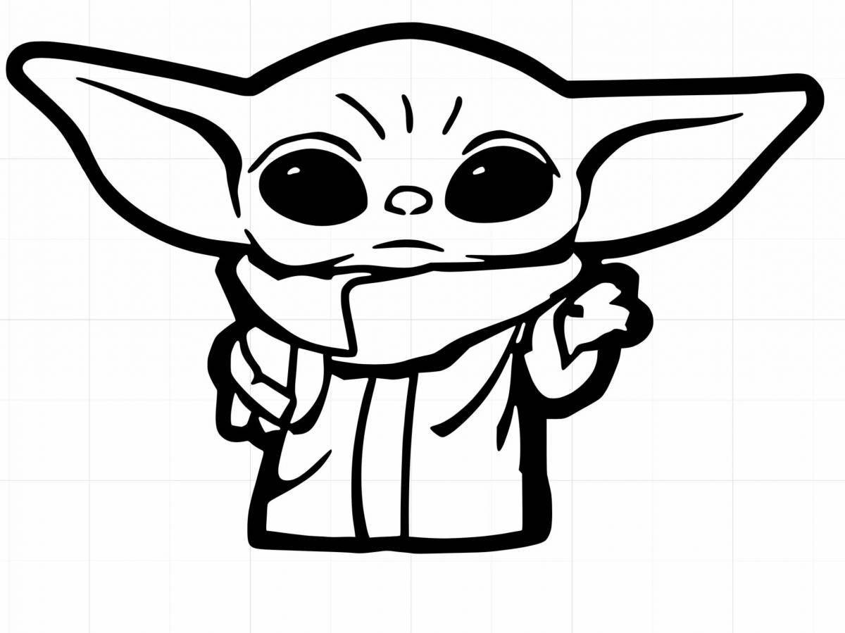 Funny star wars food coloring page
