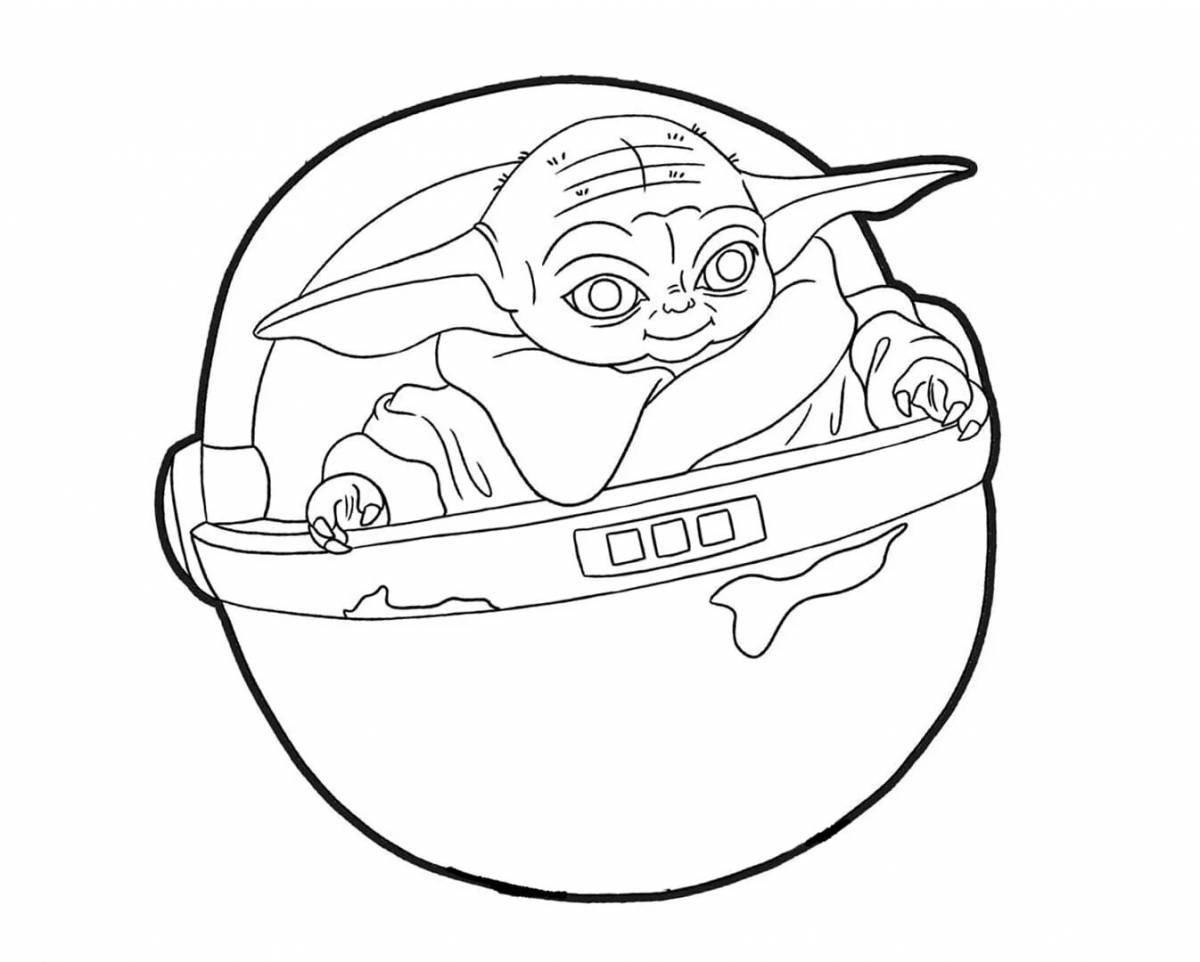 Wonderful star wars food coloring page