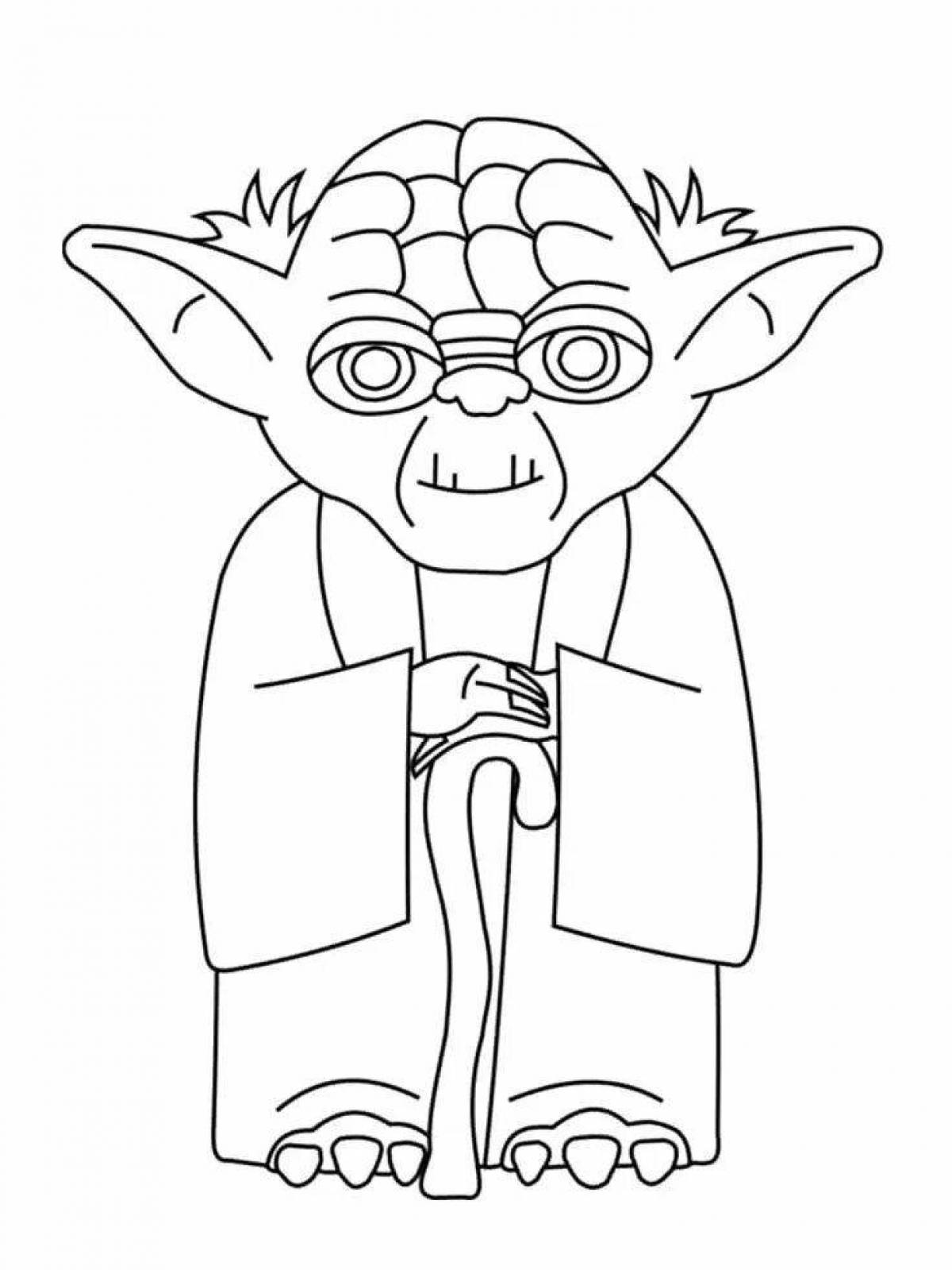 Beautiful star wars food coloring page