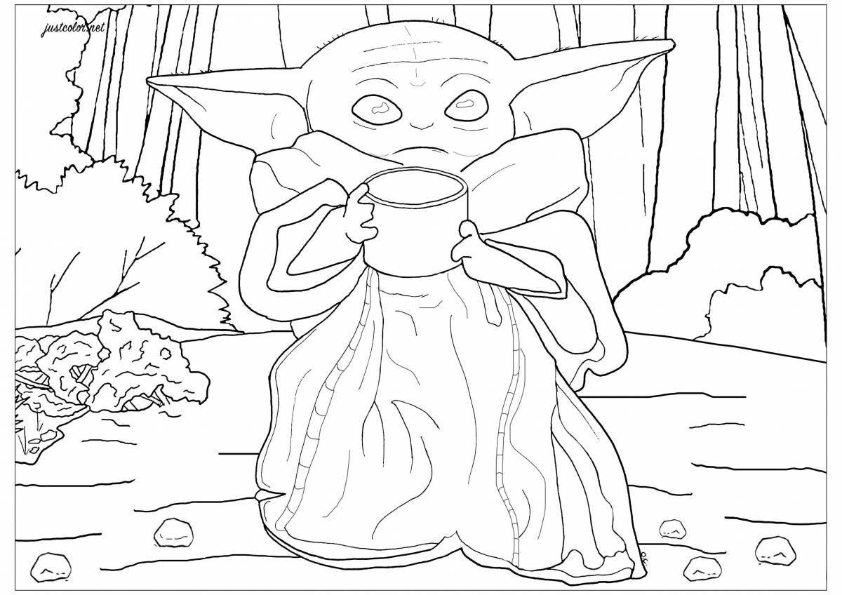 Tempting Star Wars food coloring page