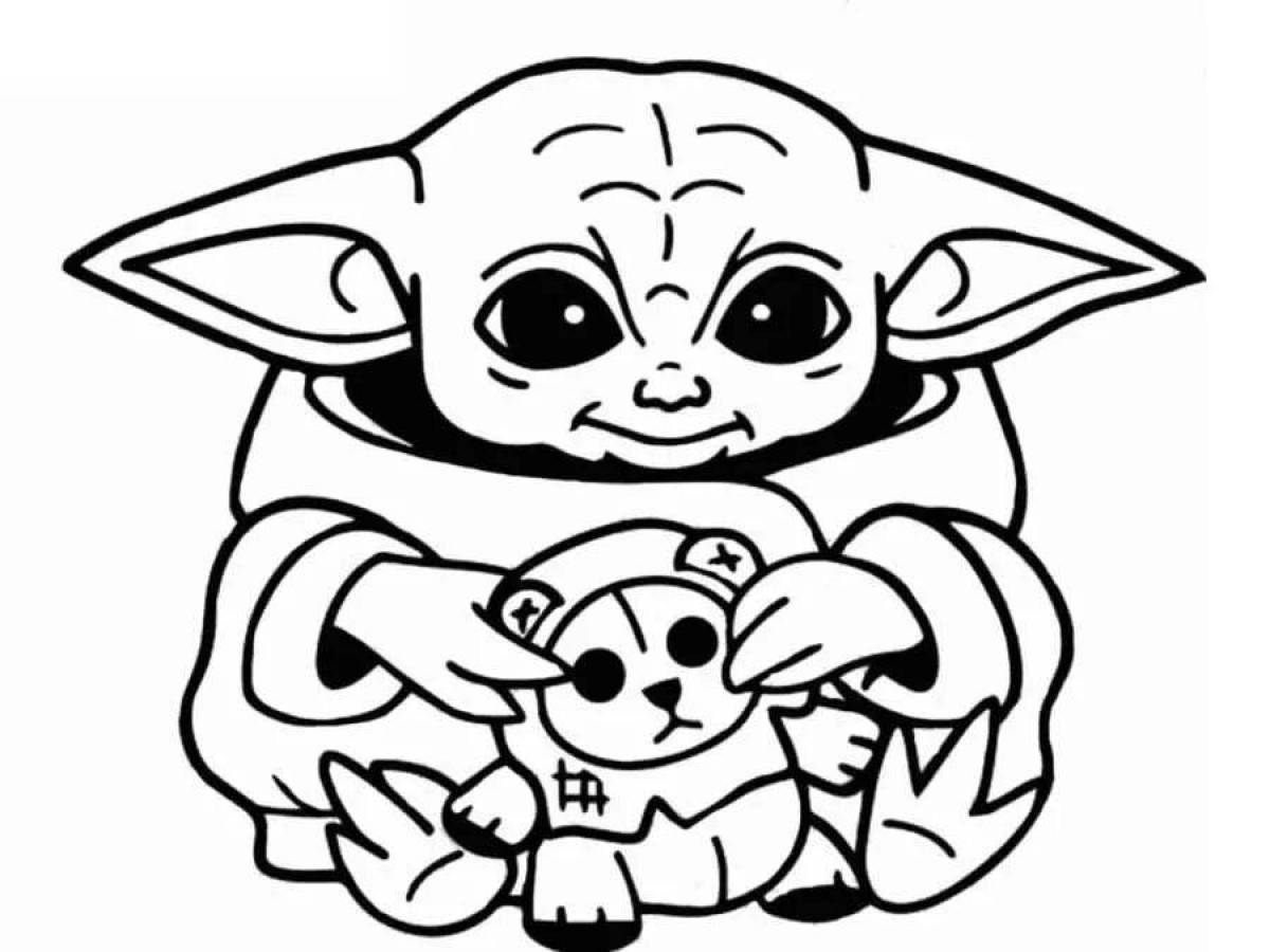 Fatty star wars food coloring page