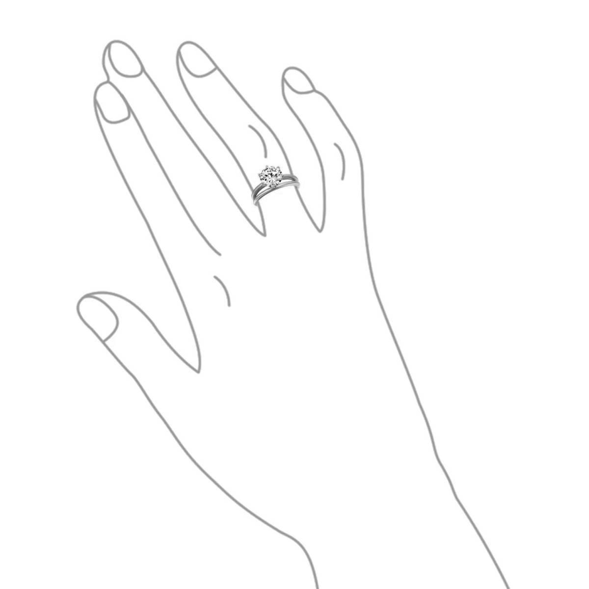 Подробная раскраска рука с длинными ногтями