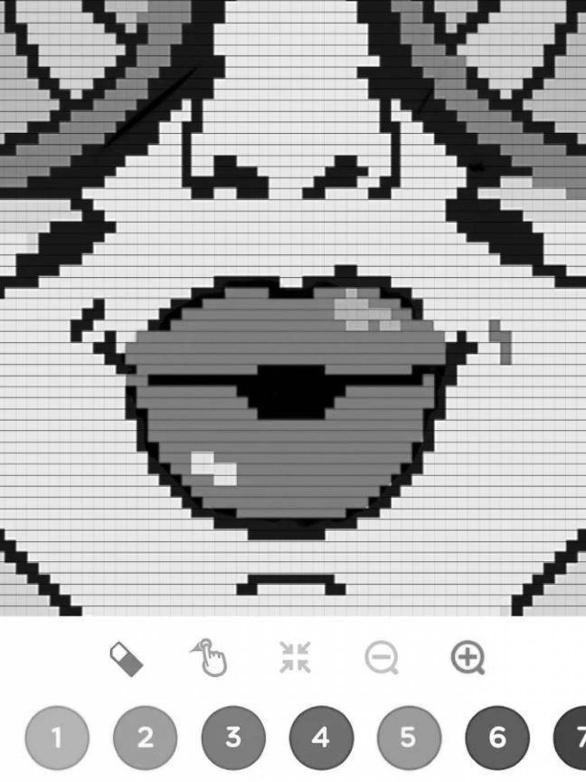 Fun coloring by numbers in the sandbox