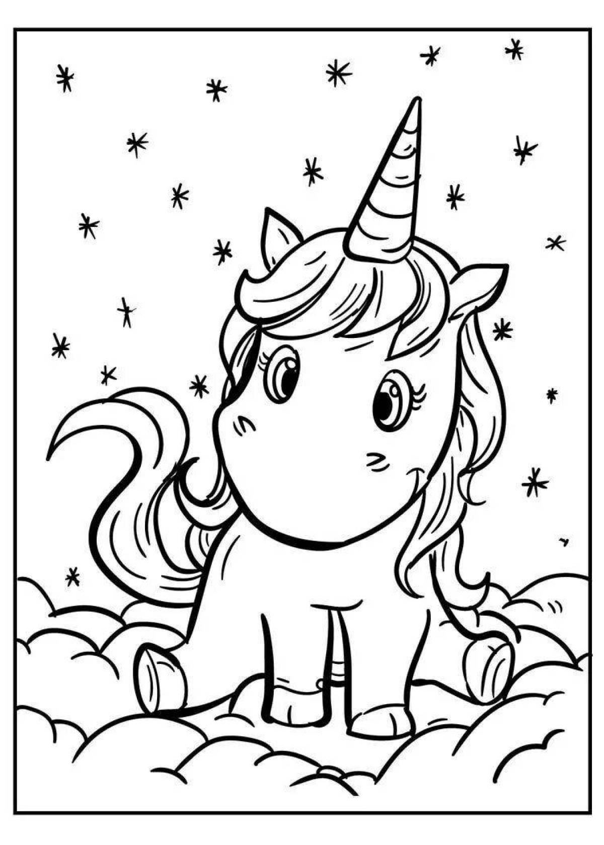 Amazing coloring book for girls 6 years old unicorn