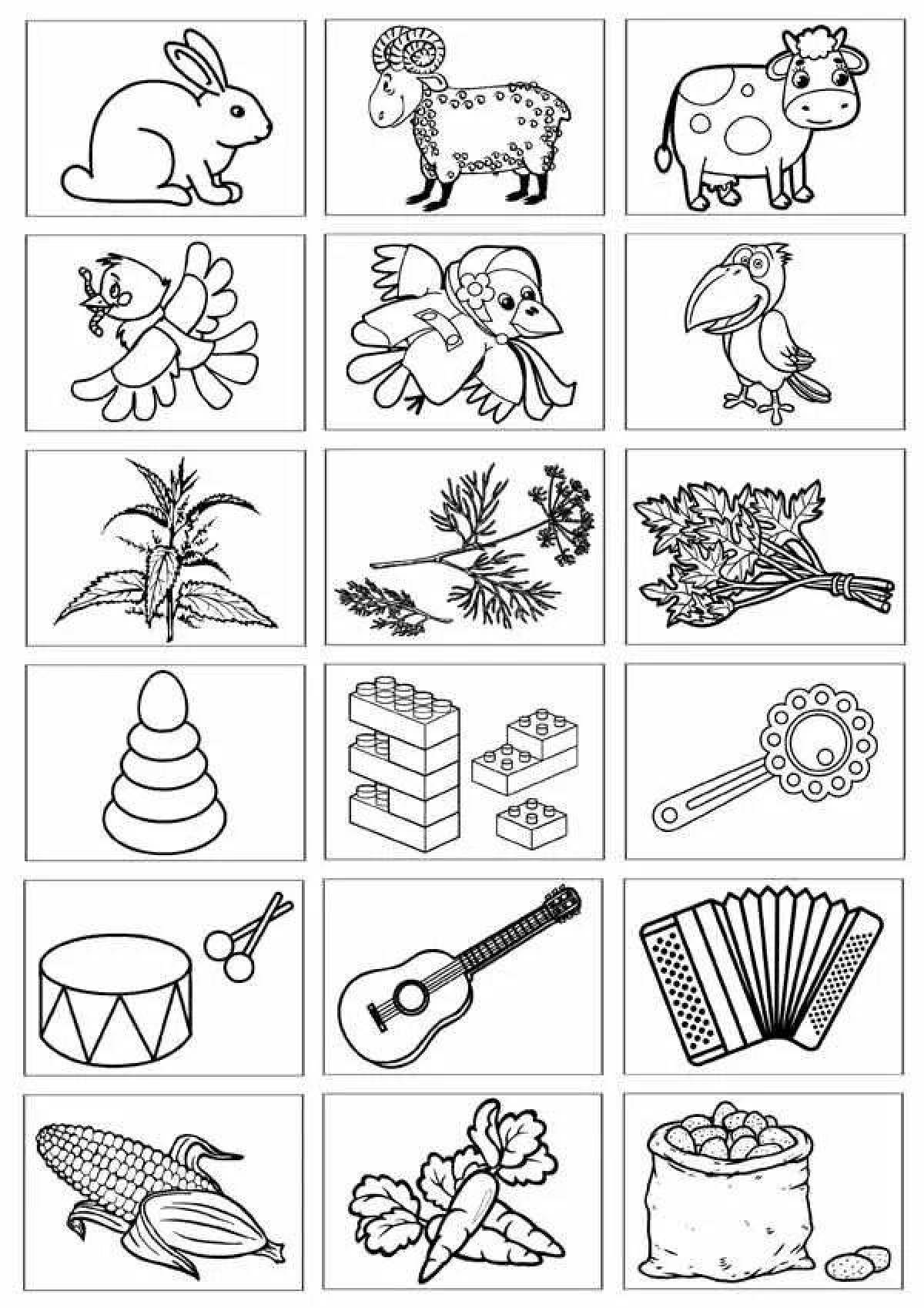 R-based vivid coloring for speech therapy