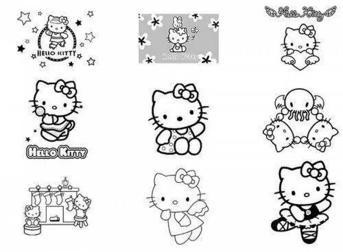 Hello kitty perfect coloring