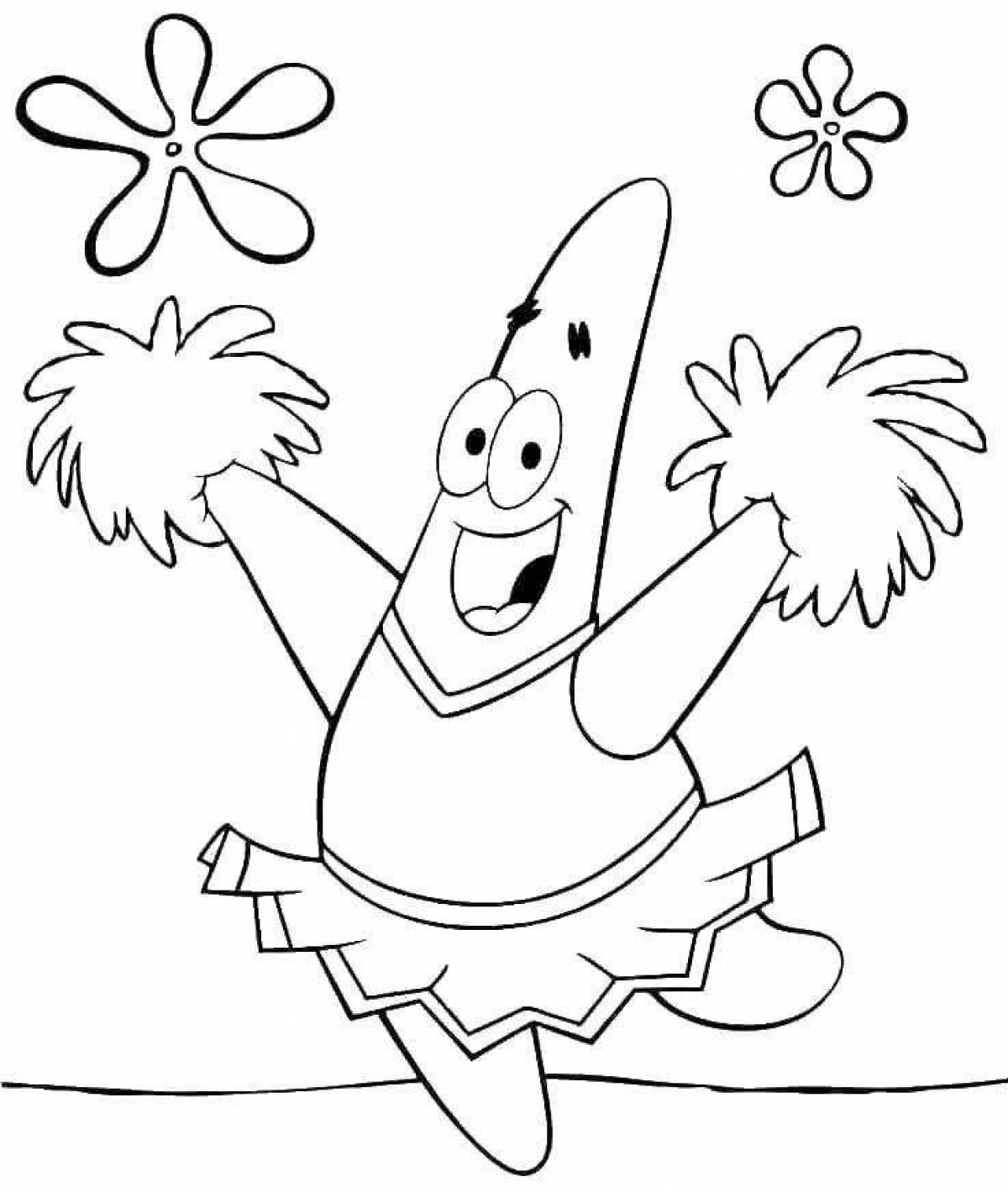 Color-vivacious coloring page for challenge 3 markers