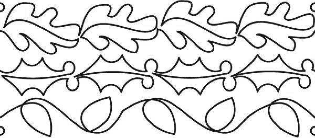 Coloring page with a playful striped pattern