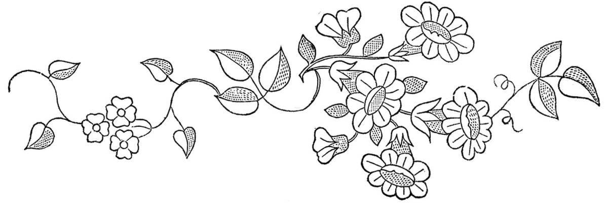Rampant striped coloring page