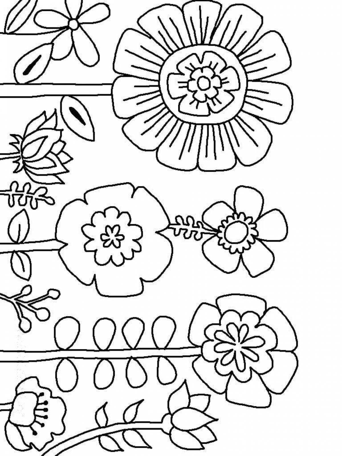 Intricate striped coloring page