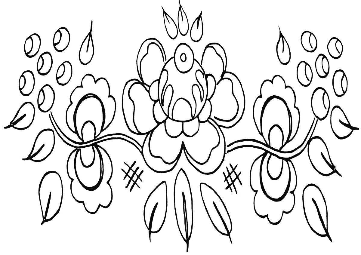 Detailed striped pattern coloring page