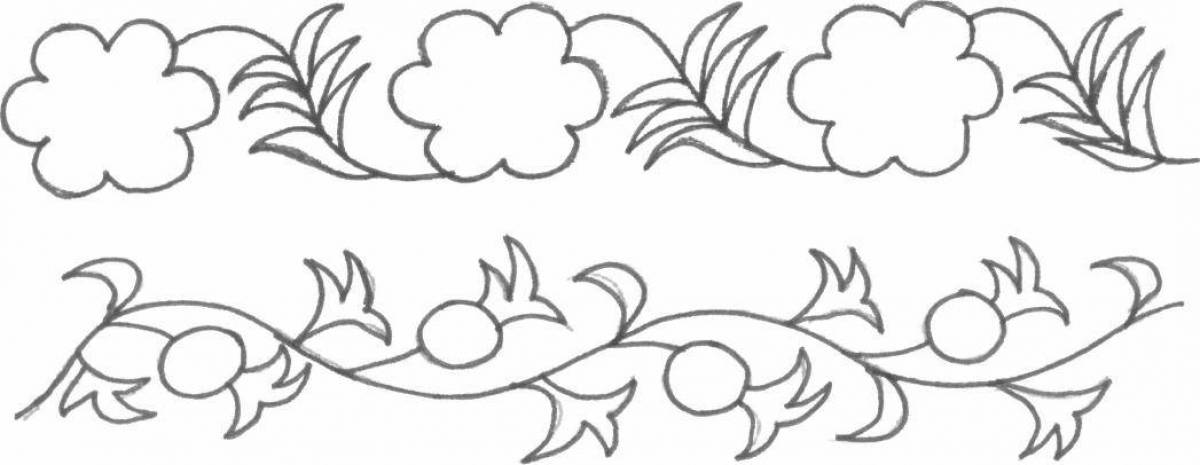 Serene striped pattern coloring page