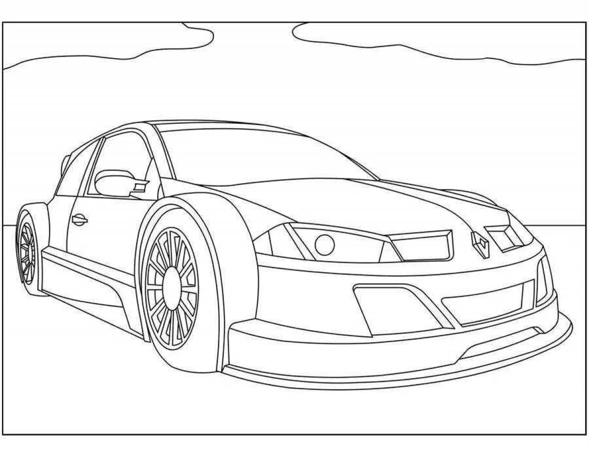 Gorgeous cars coloring book for boys 7 years old