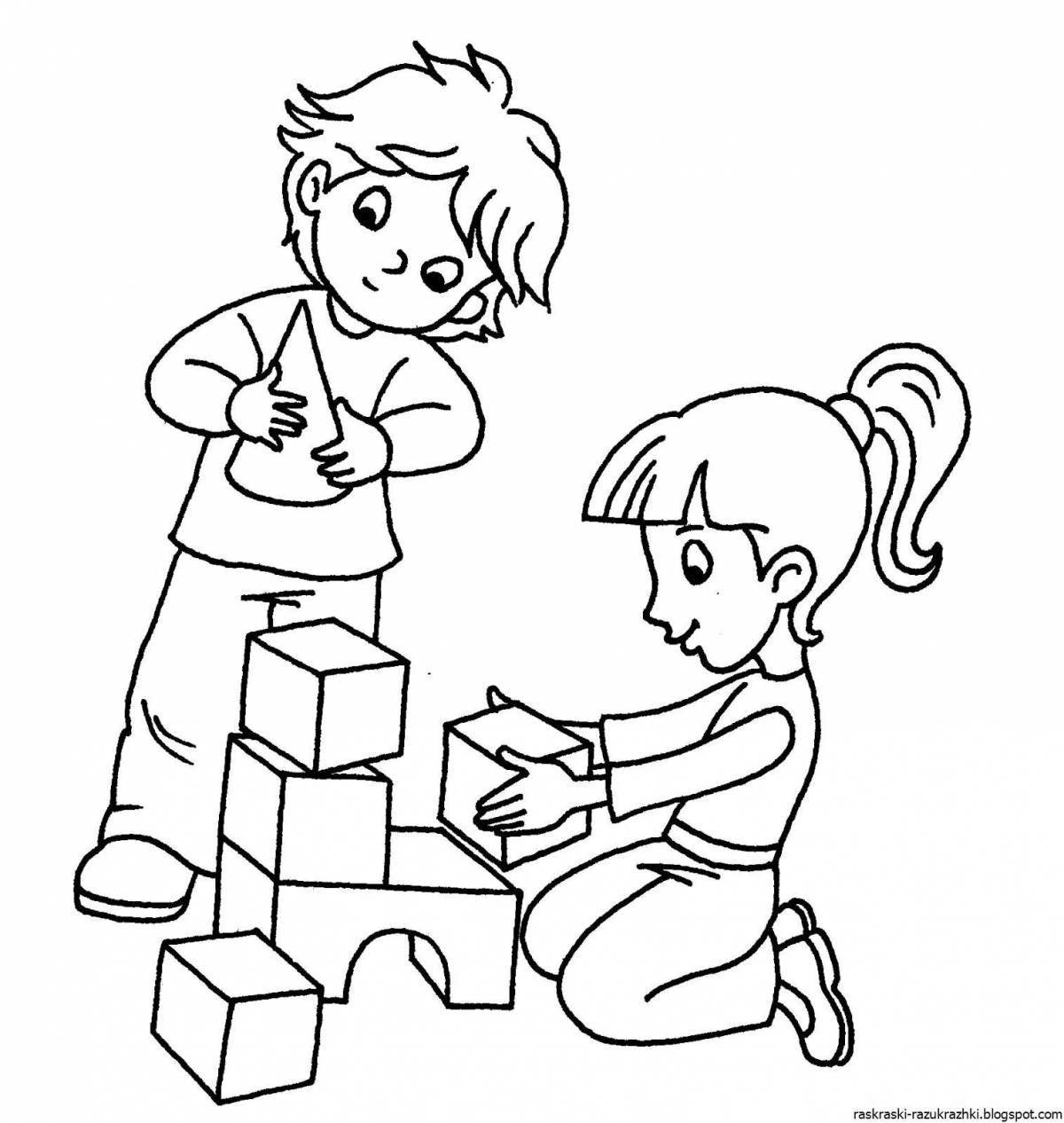 Игра Малышарики - Раскраска для детей
