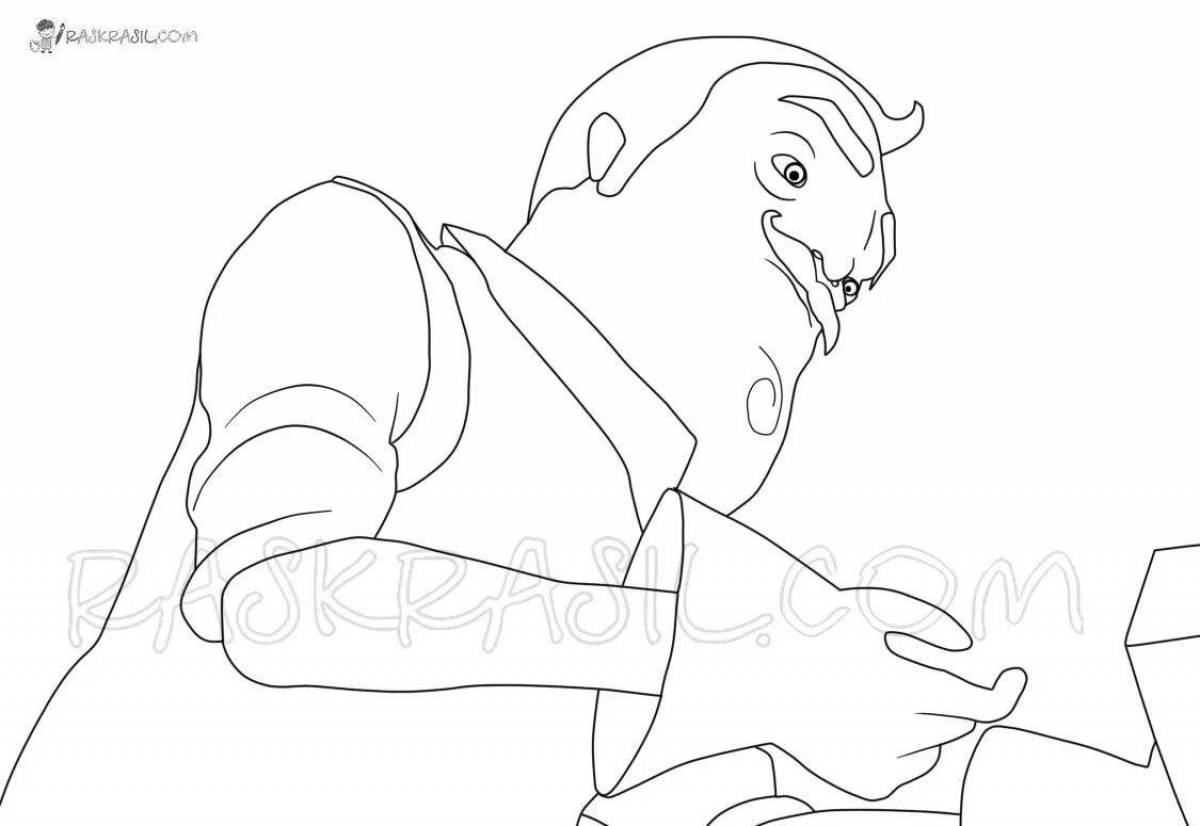Photo Hello neighbor coloring page