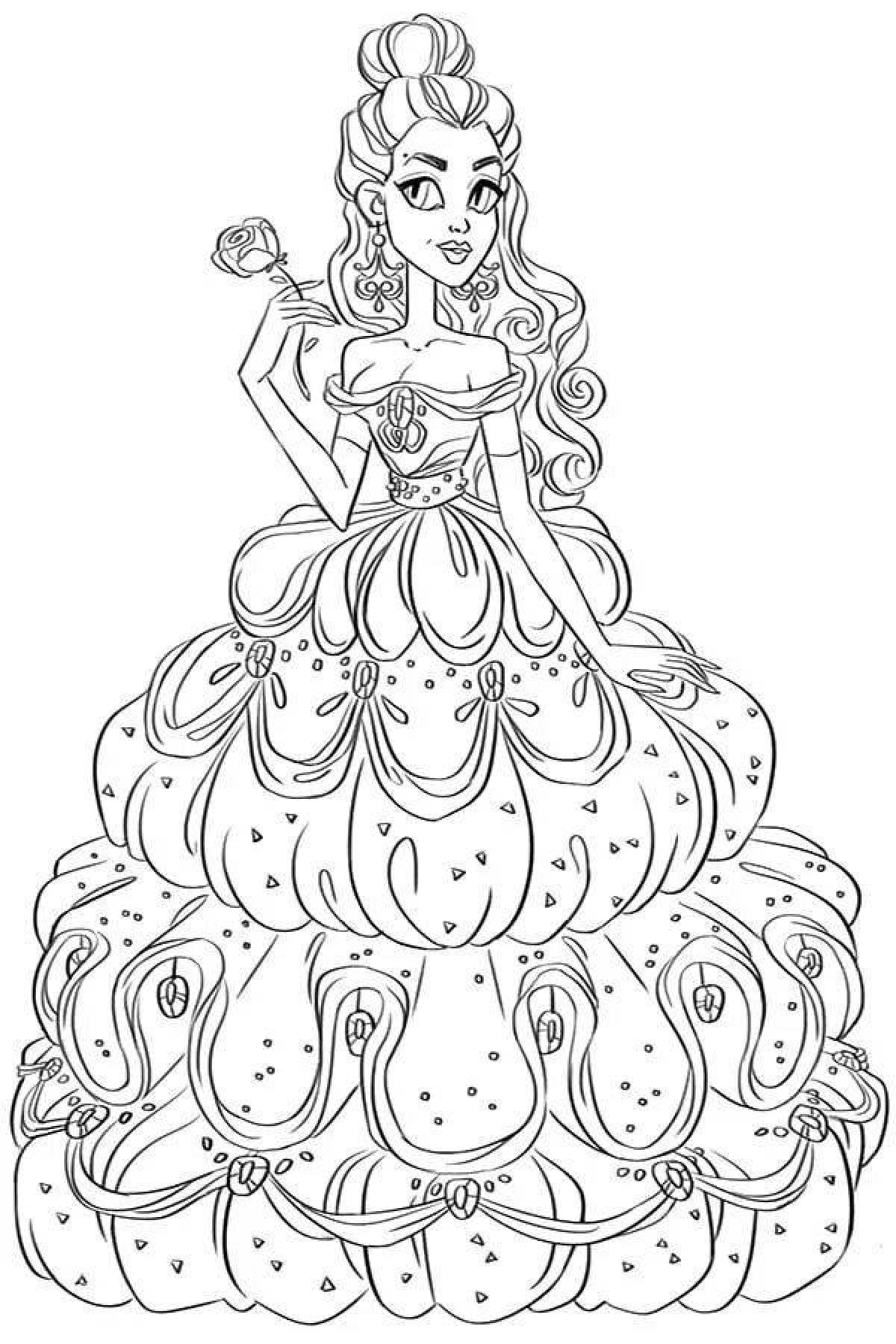 Majestic princess coloring pages