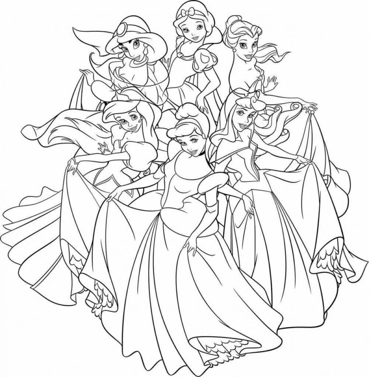 Amazing princess coloring pages