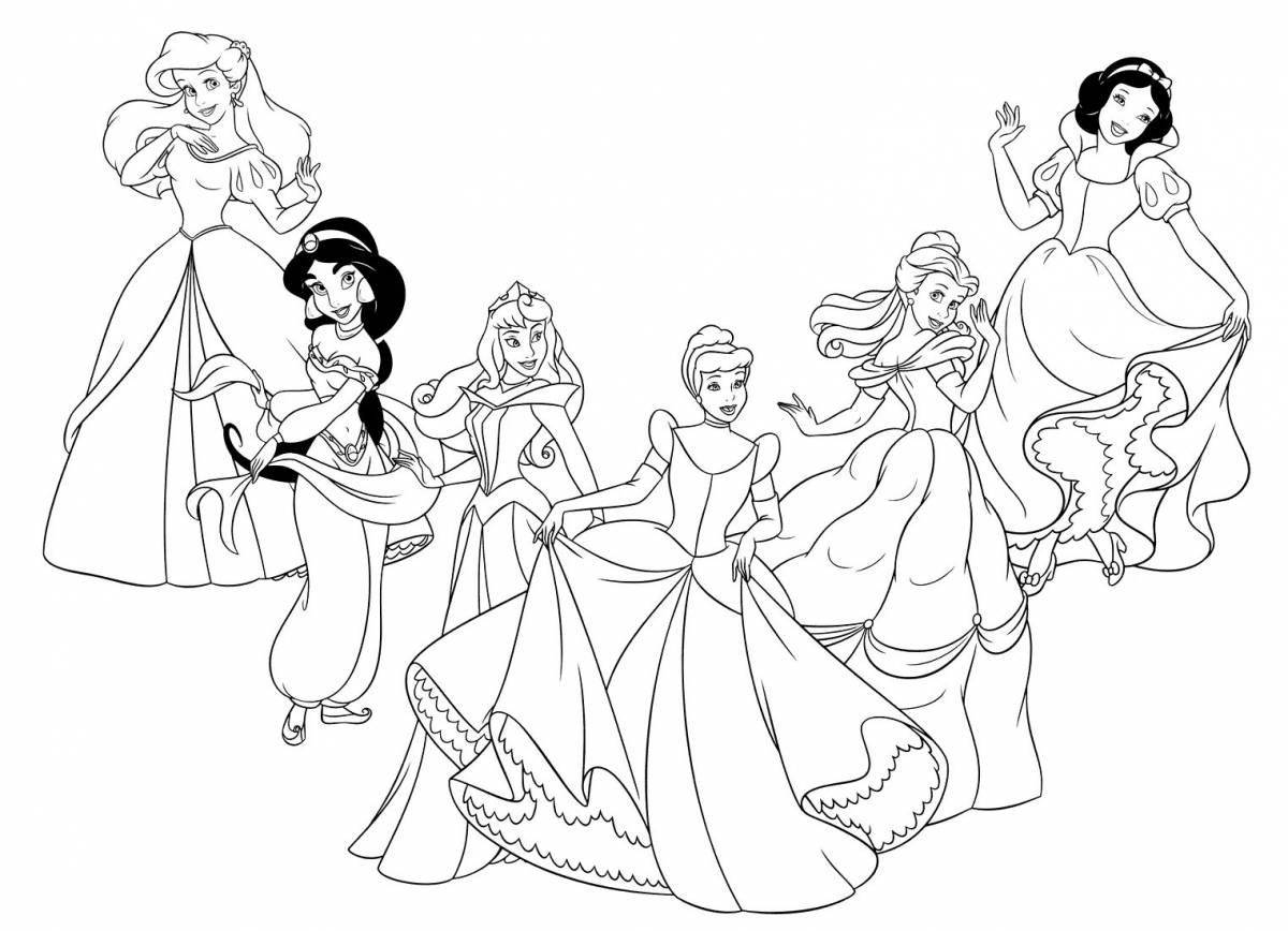 Fun princess coloring pages