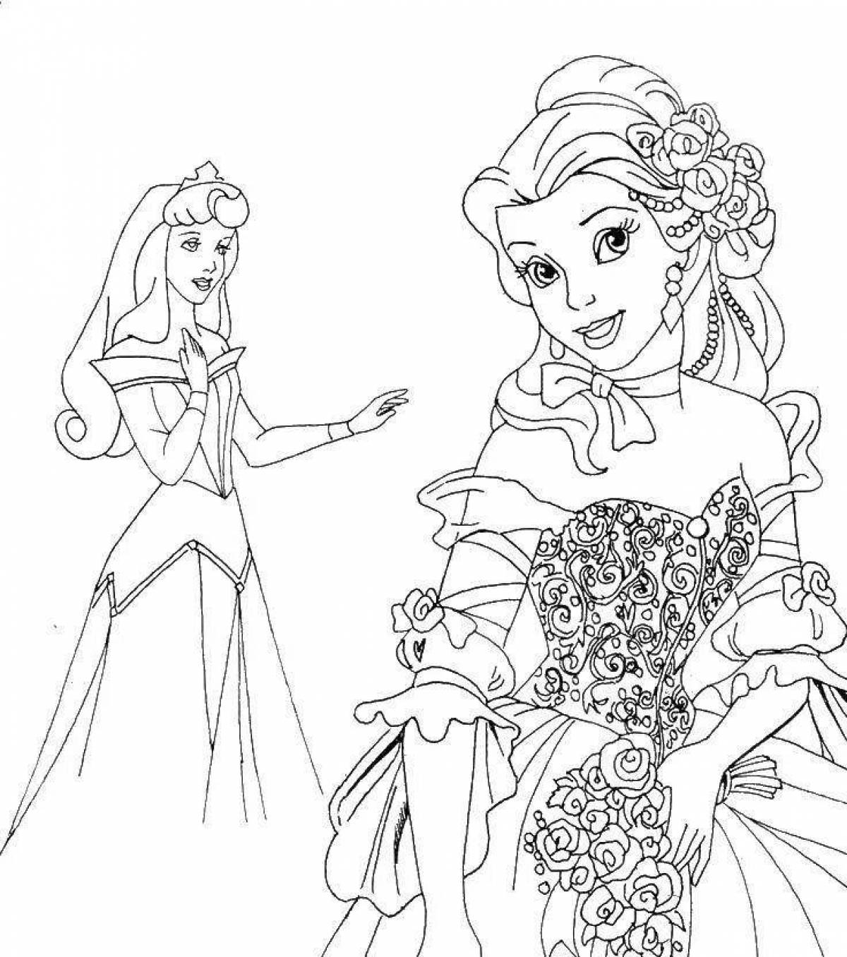 Violent princess coloring pages