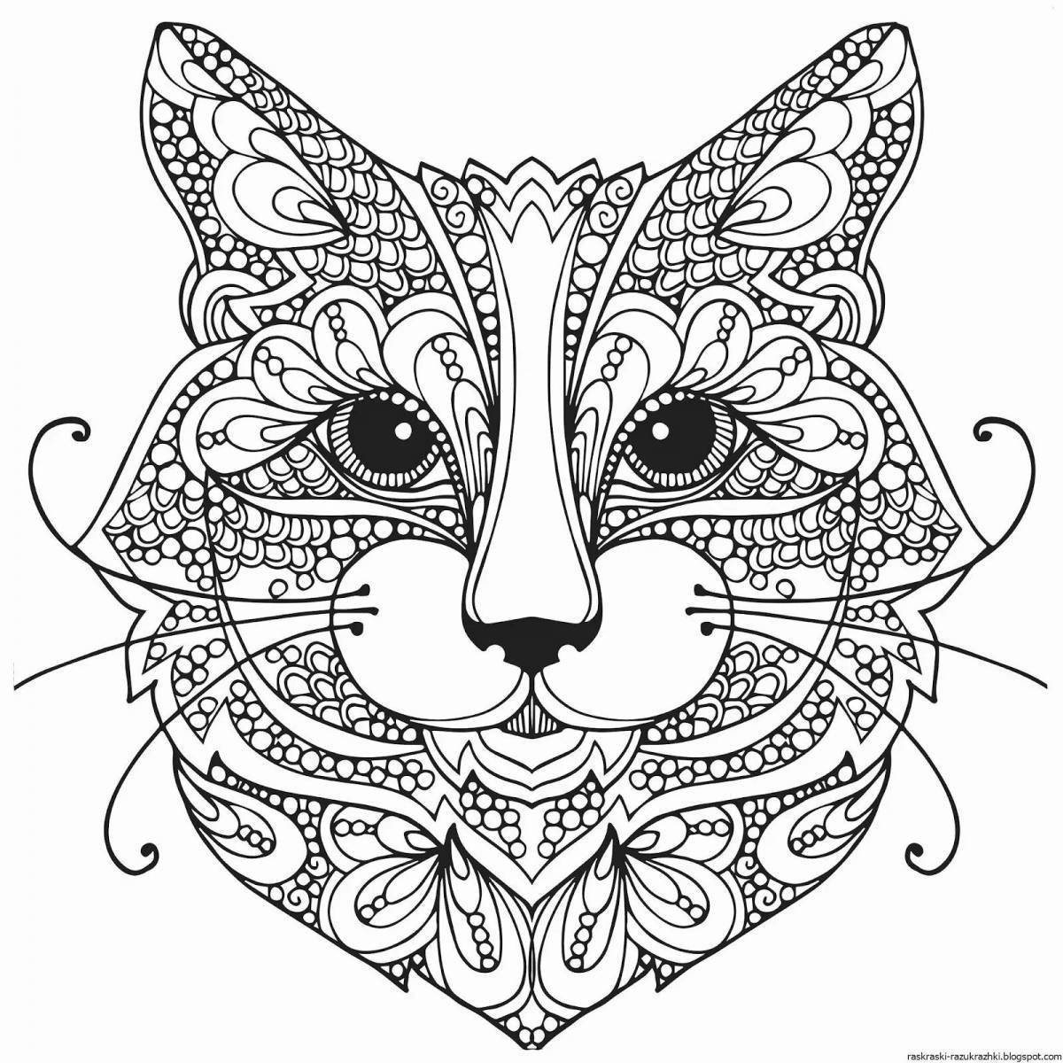 Intricate coloring for girls 12 years old complex patterns antistress animals
