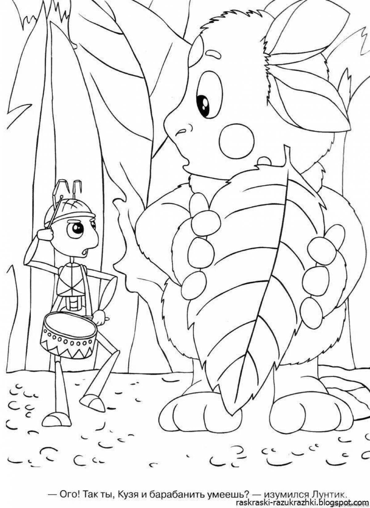 Coloring book for children from cartoons 6-7 years old