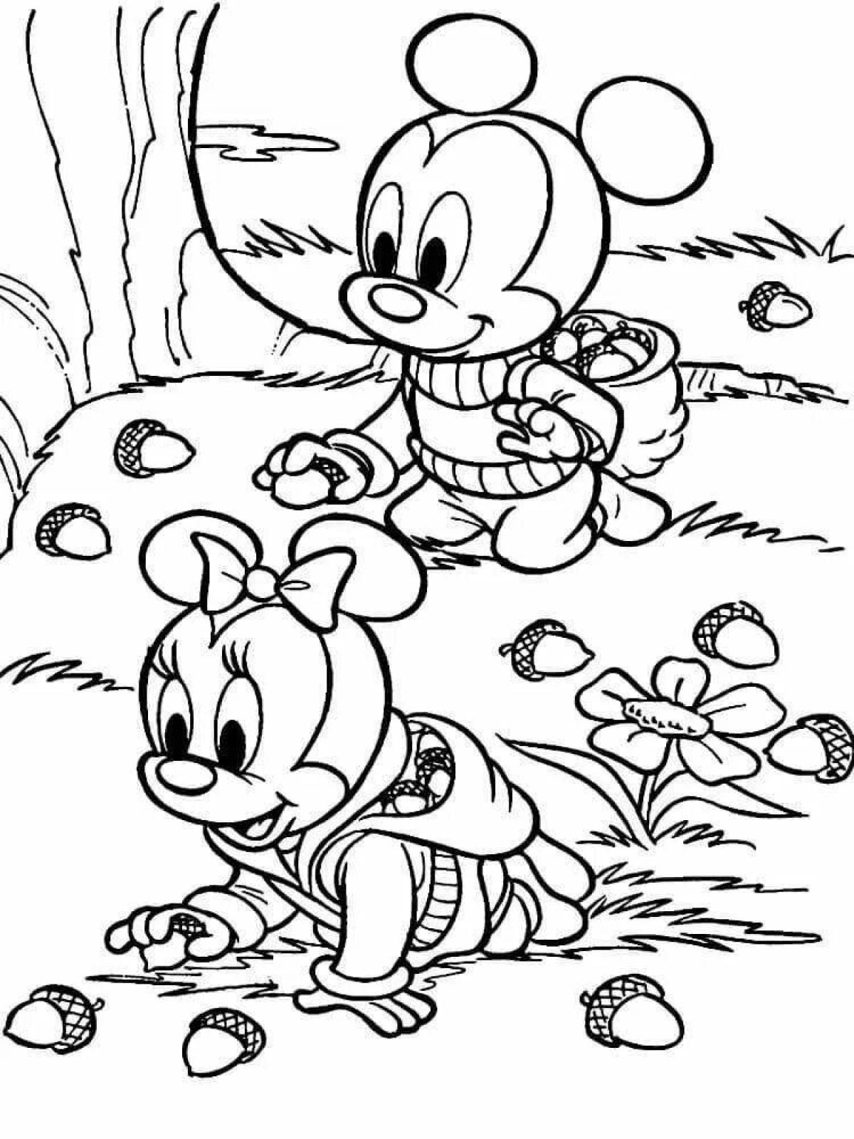 Colour-loving coloring book for children from cartoons 6-7 years old