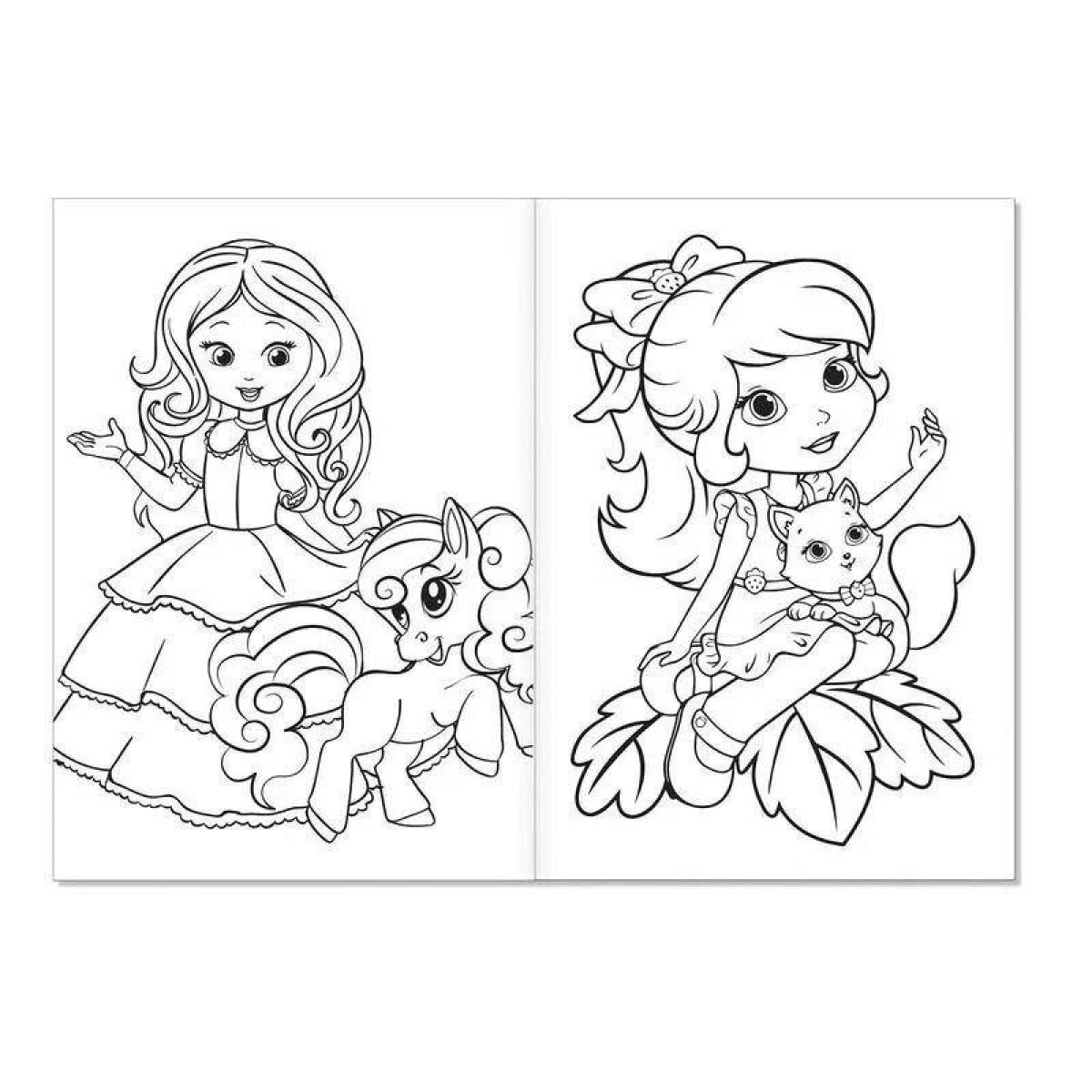 Magic coloring for girls
