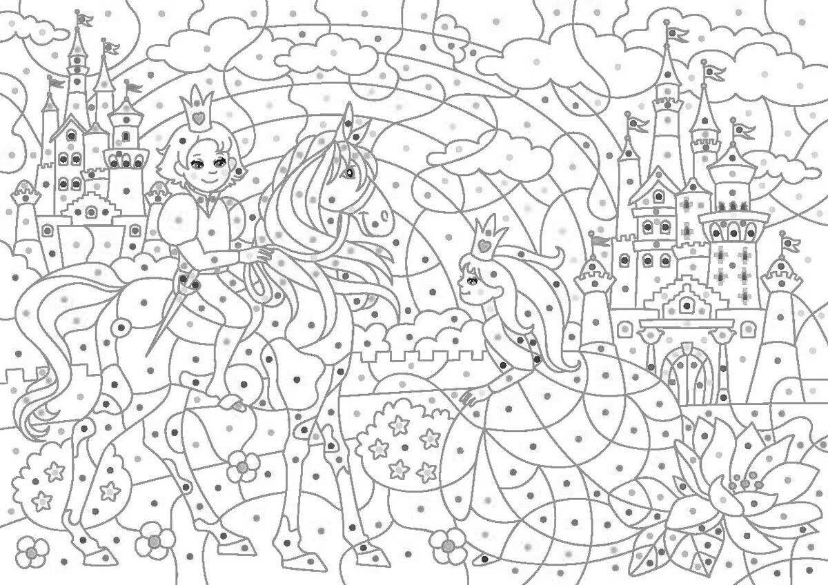 Splendid game by numbers phone coloring page