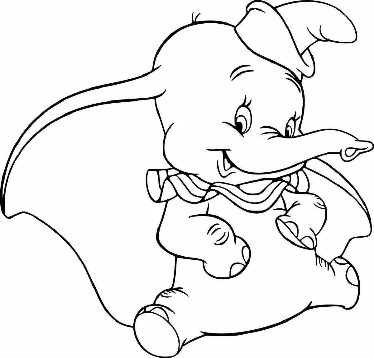 Glowing jumbo coloring page