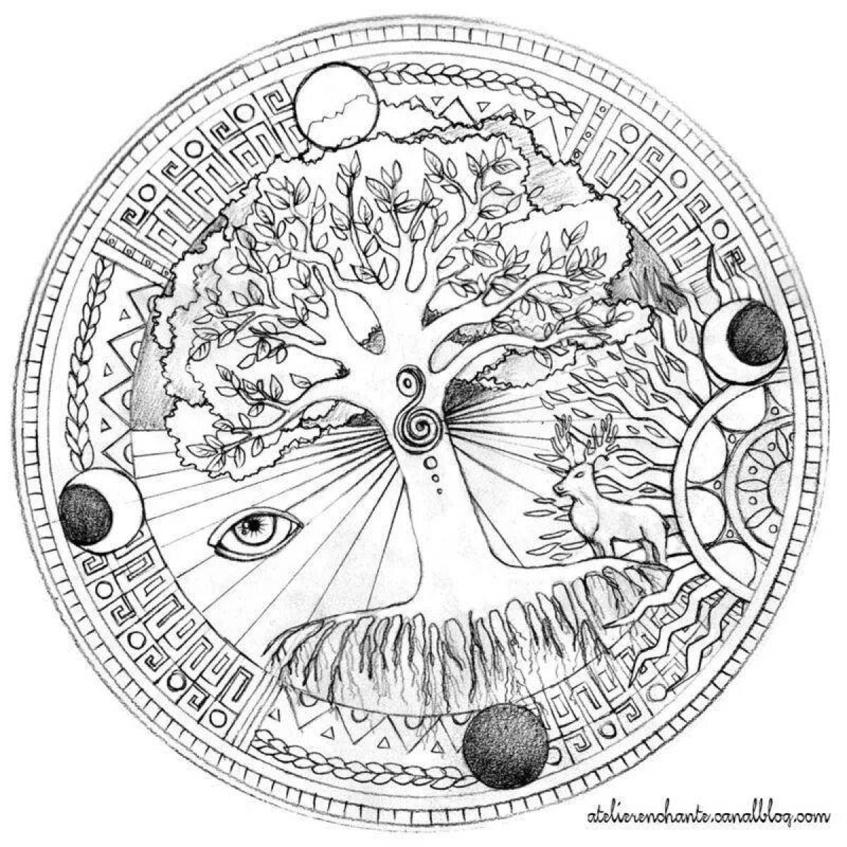 Radiant Tyurina coloring page