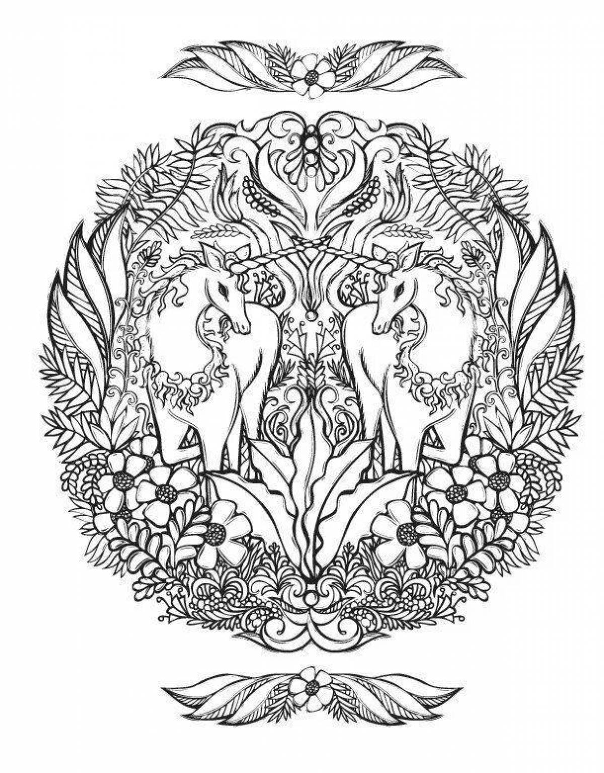 Quirky tyurina coloring book