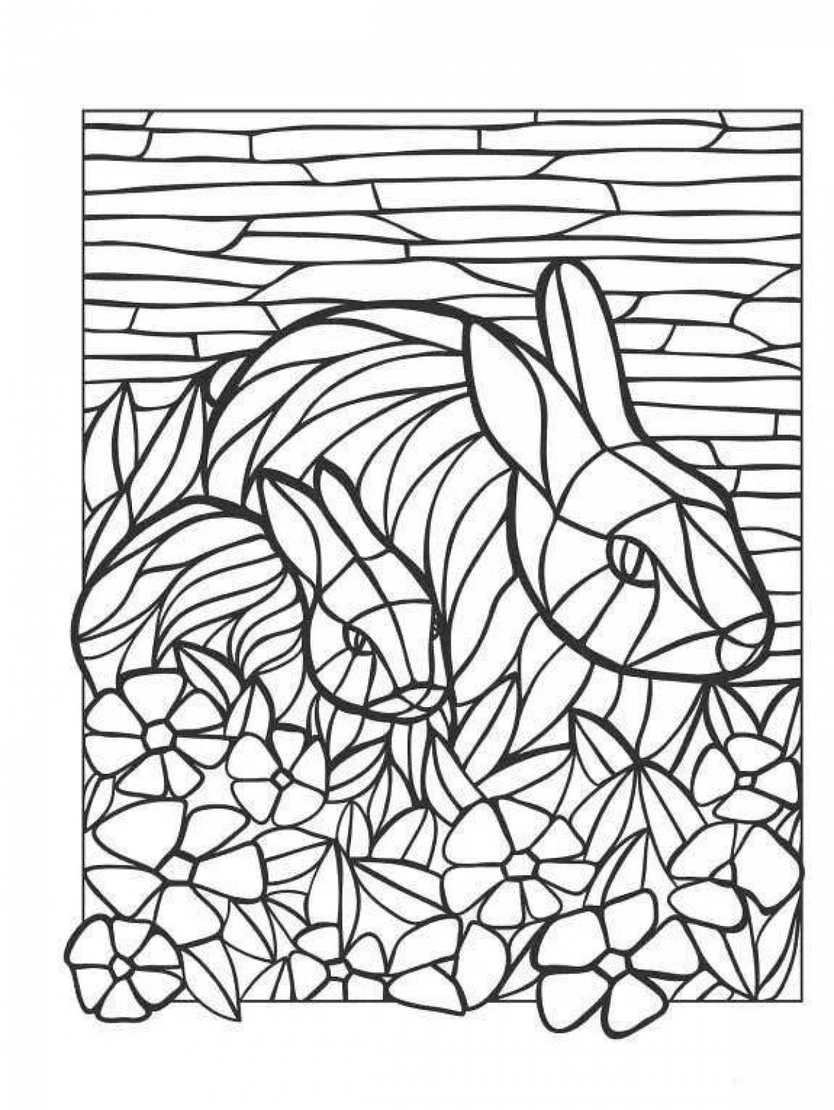 Amazing mosaic coloring book