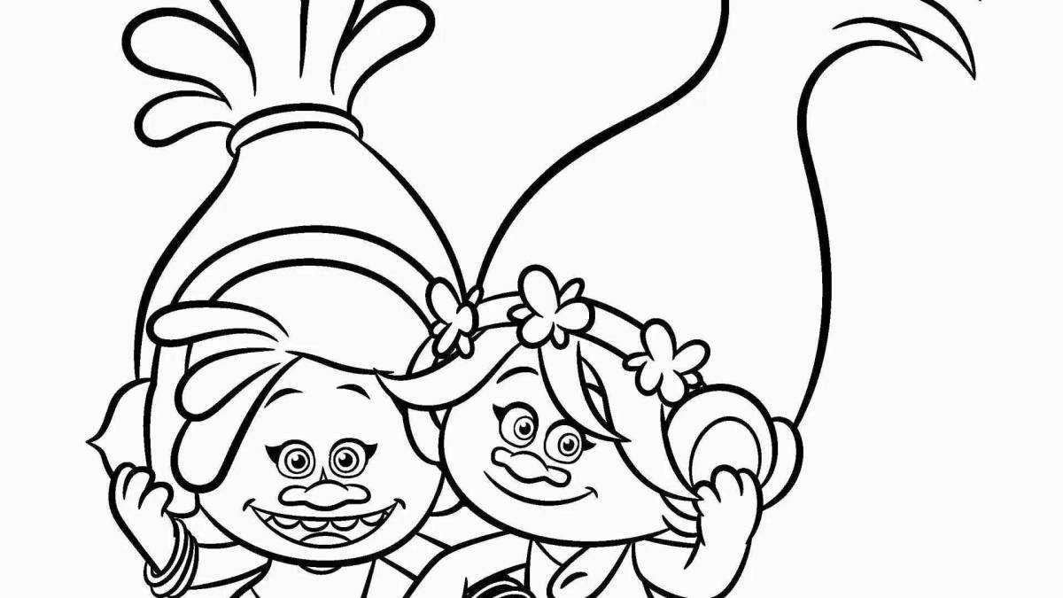 Adorable trawler coloring page