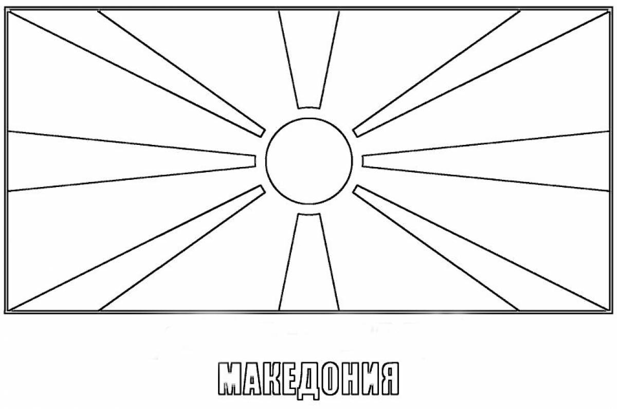 Раскрась флажок на рисунке которого 4 угла. Военный с флагом раскраска. Флаг пограничника раскраска. Разукрашки воздушного флага. Флаг пограничника трафарет.