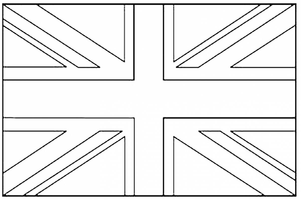 Английский флаг рисунок
