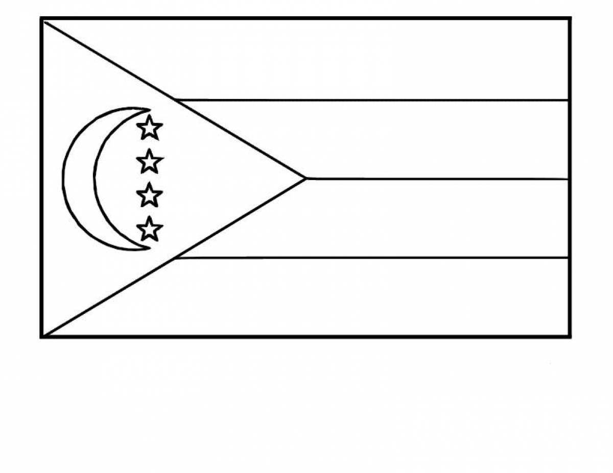 Флаг коморские острова