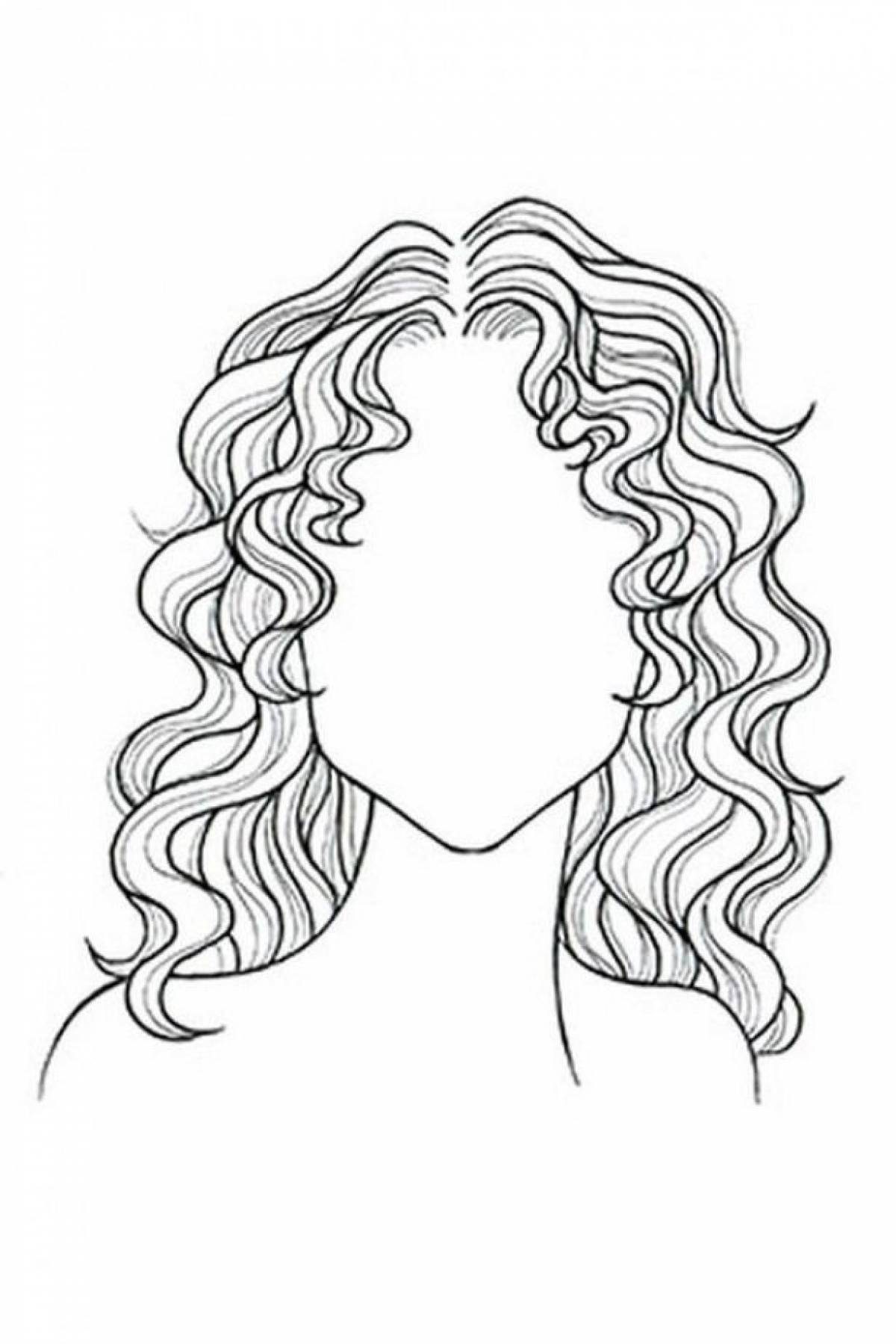 Portrait of mom with curls