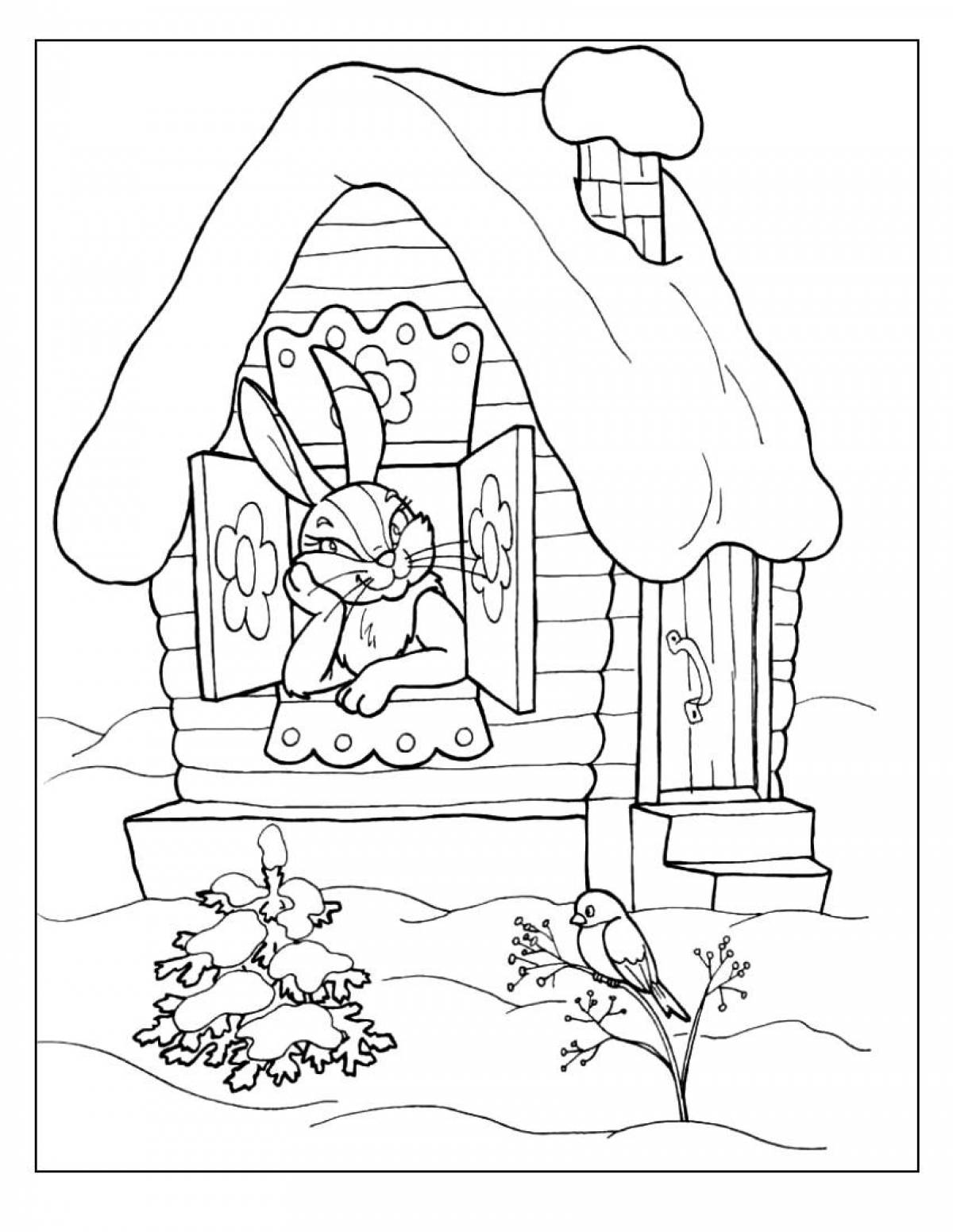 Hare in a hut