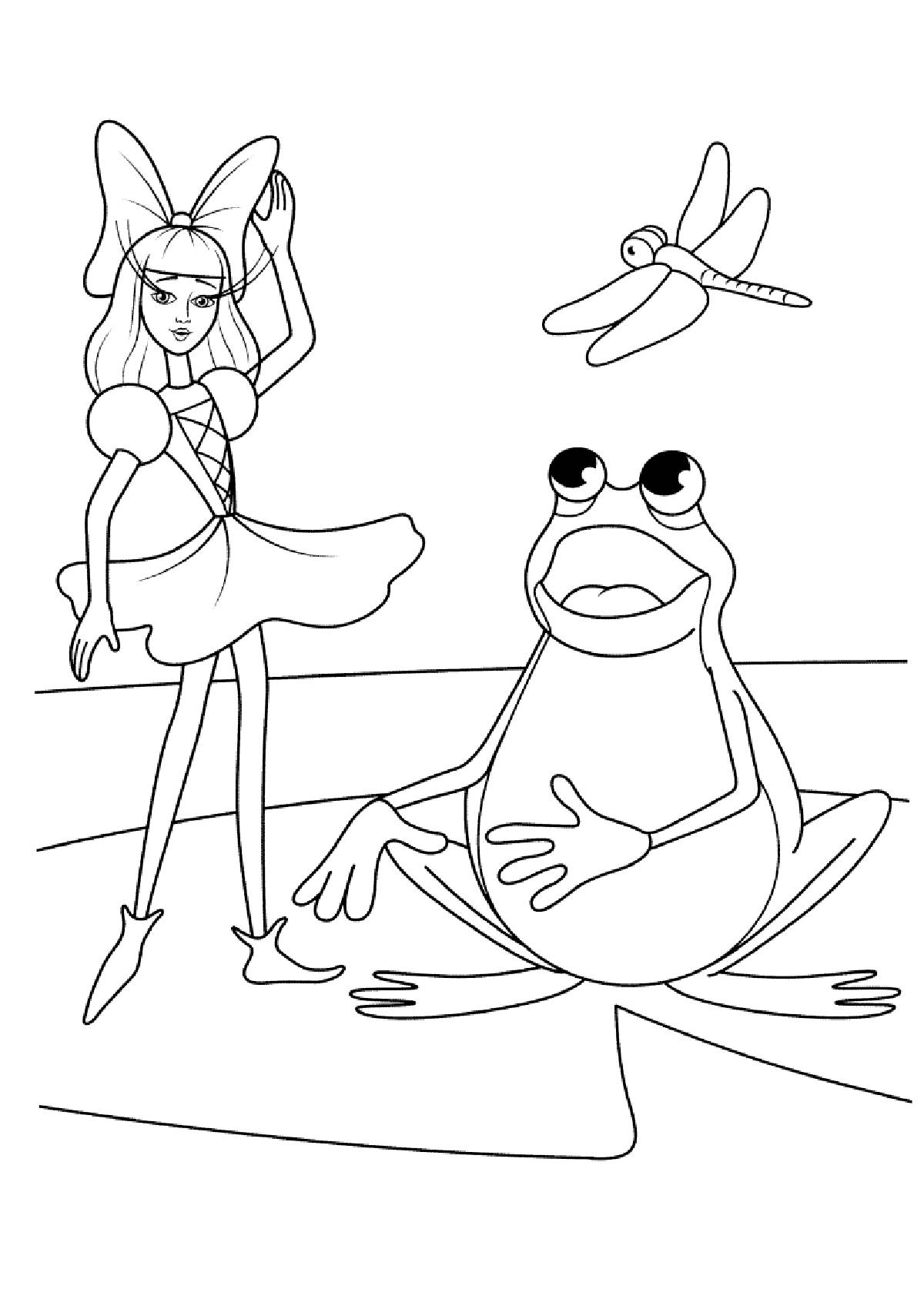 Photo Thumbelina and the frog