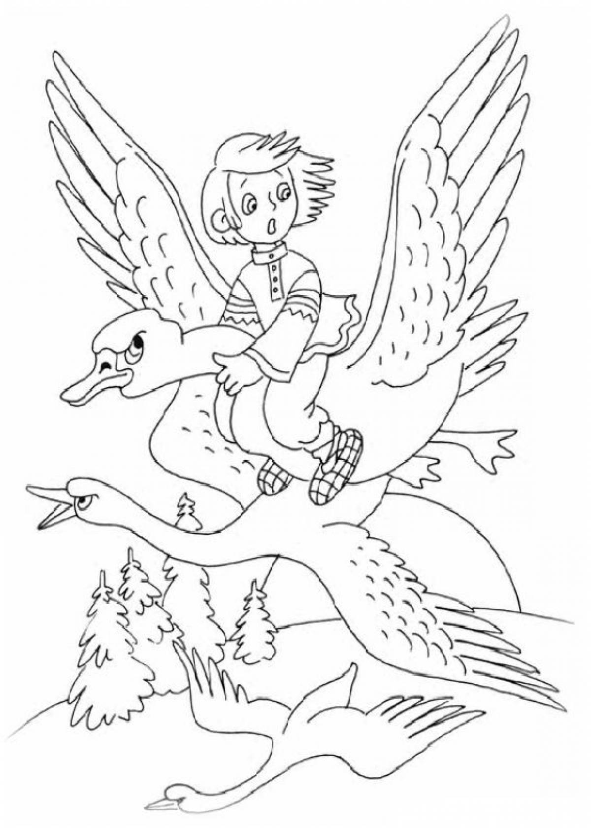 Coloring book heroes of fairy tales