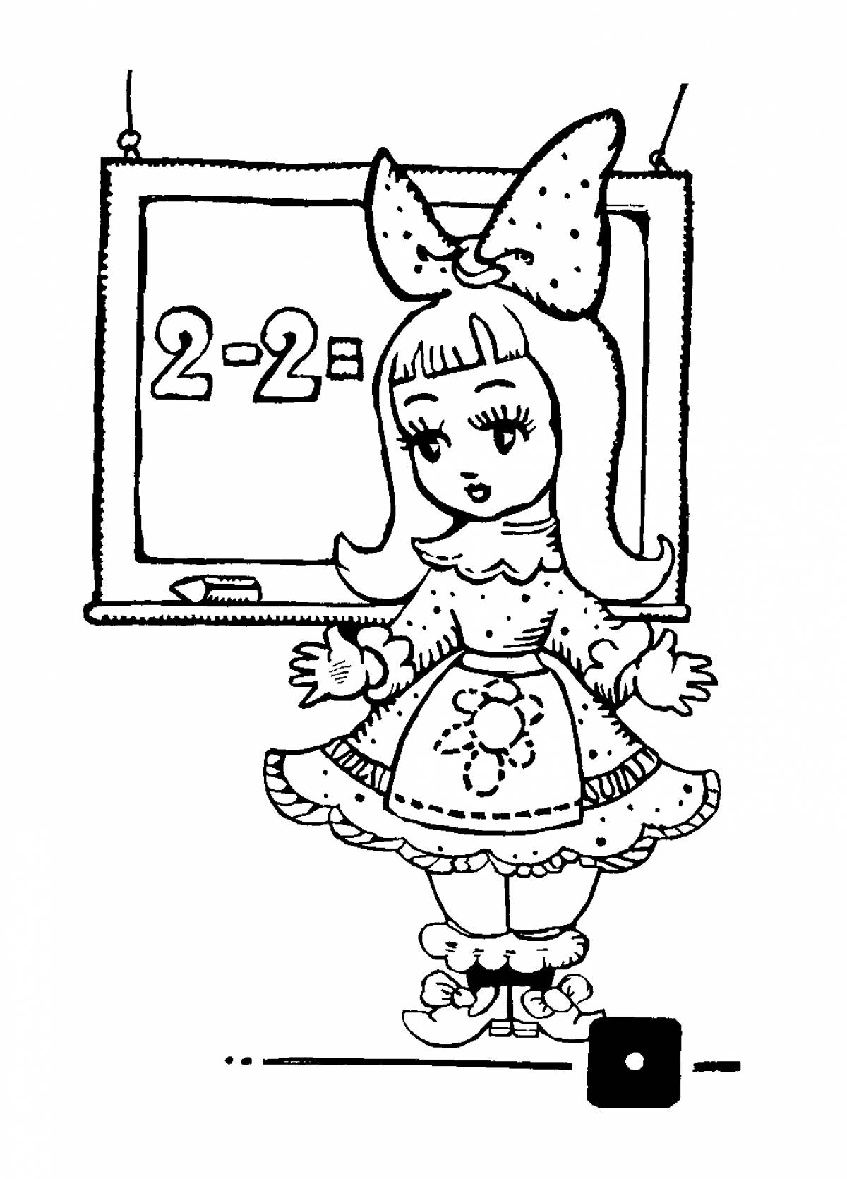 Malvina teaches counting