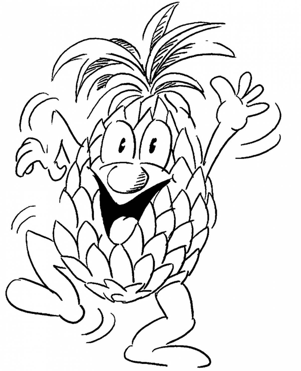 Cheerful pineapple