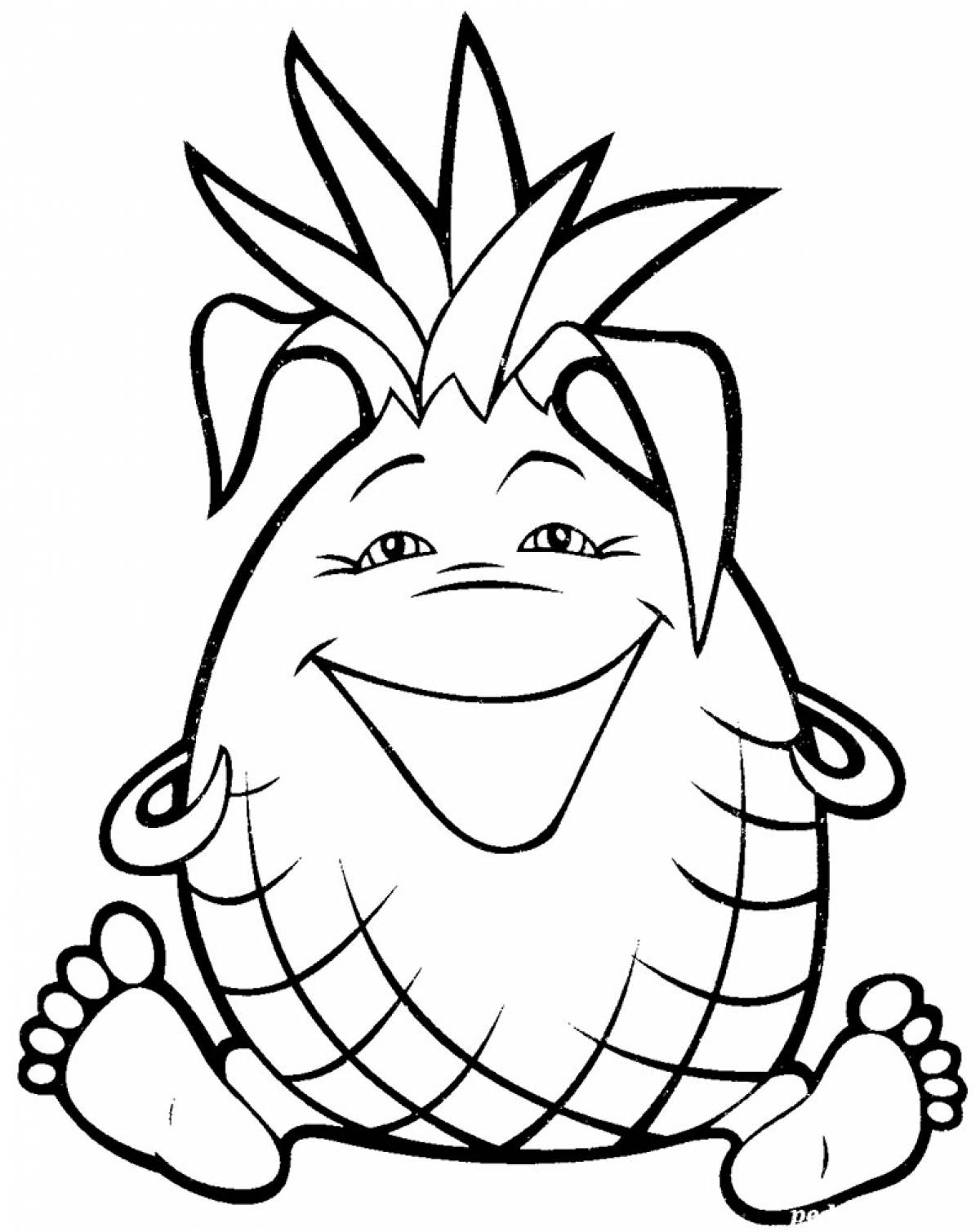 Pineapple laughing
