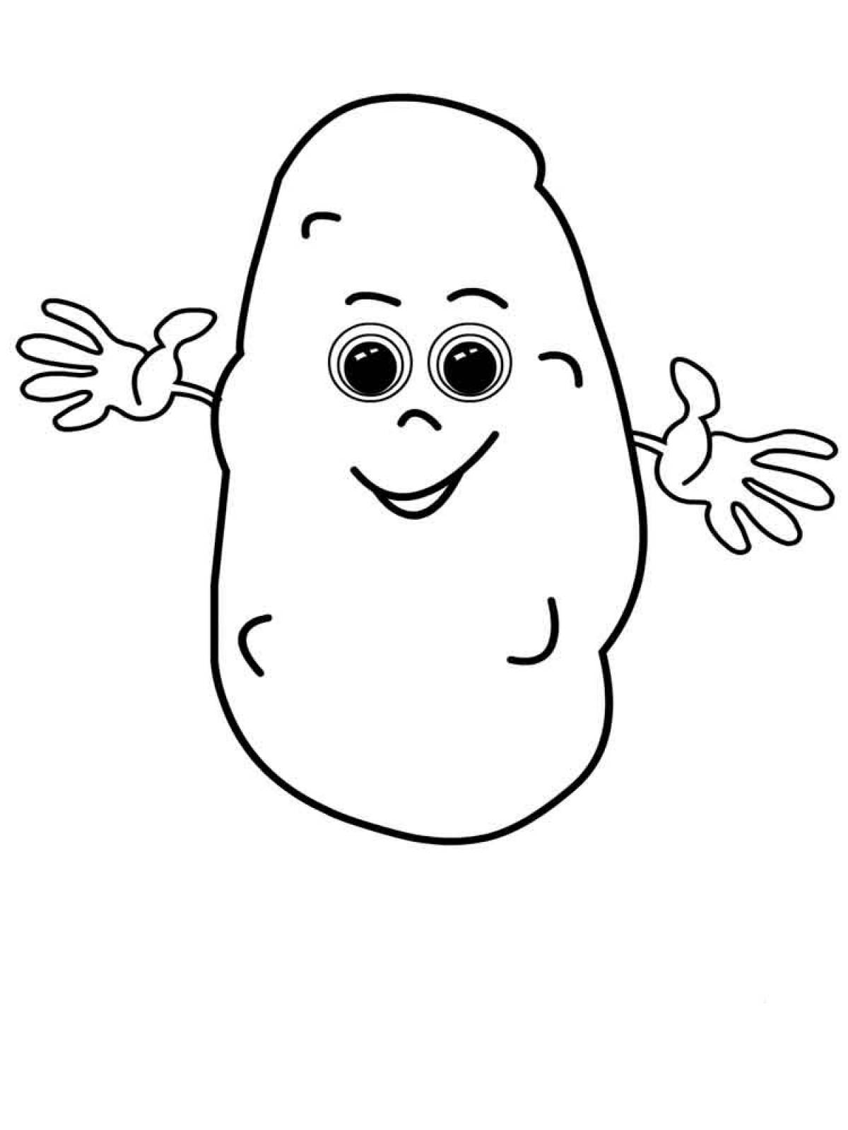Potato with hands