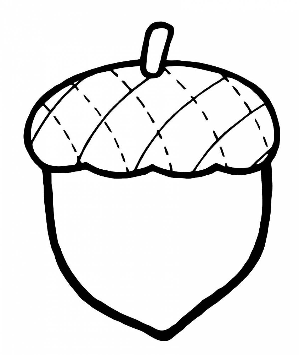 Nuts coloring page