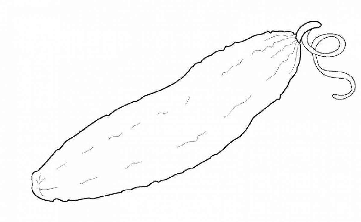 Cucumber coloring page
