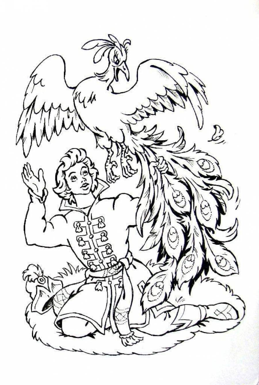 Иван царевич и жар птица рисунок