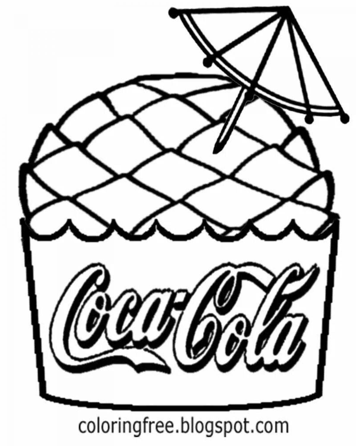 Разукрашка Кока кола